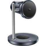 Yesnice Samsung ve Apple Uyumlu Magsafe 25W Kablosuz Şarj Standı / Masaüstü Qi2.2 Hızlı Şarj Watch Stand - GAN GRİ