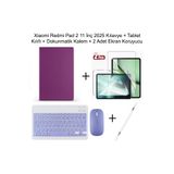 Yesnıce Xiaomi Redmi Pad 2 11 İnç 2025 Uyumlu Standlı Kılıf Dokunmatik Kalem Ve Klavye Set