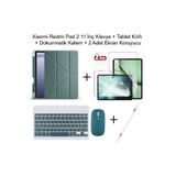 Yesnıce Xiaomi Redmi Pad 2 11 İnç Uyumlu Standlı Kılıf Dokunmatik Kalem Ve Klavye Set