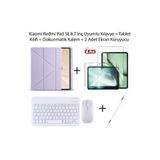 Yesnıce Xiaomi Redmi Pad SE 8.7 İnç Uyumlu Standlı Kılıf Ve Dokunmatik Kalem Ve Klavye ve Mouse