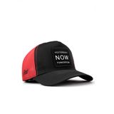 Yesterday Now Tomorrow Logolu Cordura Siyah-Kırmızı Trucker Şapka