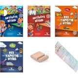 Yeti Kitap 3-5 Yaş Aktivite ve Etkinlik Kitabı 4lü - +Tablet Standı + Okuma Ayracı