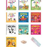 yeti kitap Kitaplarla Tanışıyorum - Bebek Kitaplığı -10 Kitap -Minik Kitaplar+Tablet Standı+Okuma Takip Ayracı