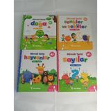 Yeti Kitap Minnak Serisi Doğa - Hayvanlar - Sayılar - Renkler ve Şekiller 4'lü Set Yazar: Kolektif Okul Öncesi Eğitici Kitaplar