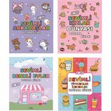 Yeti Kitap Yeti Sevimli Boyama Kitabı Seti (4 Kitap)