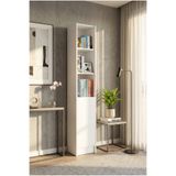 YETİ MOBİLYA Flat30 Kitaplık 1 Kapaklı Kütüphane Beyaz