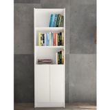 YETİ MOBİLYA Flat56 Kitaplık 2 Kapaklı Kütüphane Beyaz