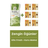 Yetişkin Köpek Maması 15 KG + Hindi Etli Köpek Kito Fresh X 6
