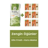 Yetişkin Köpek Maması 15 KG + Kuzu Etli Köpek Kito Fresh X 6