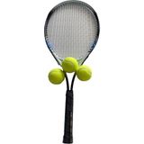 Yetişkin Kort Tenis Raketi Seti Başlangıç Seviye Taşıma Çantası ile Kırmızı, 9mavi - Standart - Çok Renkli