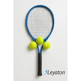 Yetişkin Kort Tenis Raketi Seti Başlangıç Seviye Tenis Raketi Seti Taşıma Çantası Kırmızı-Mavi - 27 - Mavi - Beyaz