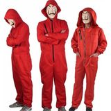 Yetişkin La Casa De Papel Kostümü Lüks - Kırmızı