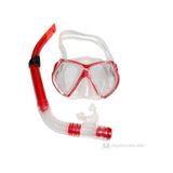 Yetiskin Maske Snorkel Set 4105 Kırmızı