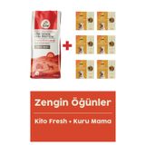 Yetişkin Mini Irk Köpek Maması 2.5 KG + Hindi Etli Köpek Kito Fresh X 6