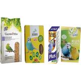 Yetişkin Muhabbet Kuşu Yemi 1kg +Jessy Ballı KRAKER10 Lu+Zonaks Vitamin 50CC+KUŞ Kumu 300GR - 1 ADET