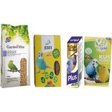 Yetişkin Muhabbet Kuşu Yemi 1kg Skt.02/27+Jessy Ballı KRAKER10 Lu+Zonaks Vitamin 50CC+KUŞ Kumu 300GR - ADET