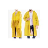 Yetişkin Unisex Sarı Yağmurluk Ve Rüzgarlık Kapüşonlu Eva Kumaş Rüzgar Ve Suya Dayanıklı 2218