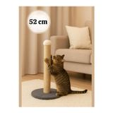 Yetişkin -Yavru Kedi Tırmalama Tahtası 52 cm Yuvarlak Taban welsoft Kumaş 1. Kalite Jut Halat