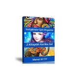 Yetişkinler İçin Harika Boyama Kitap Seti 2 Kitap Enine Boyuna Eğitim