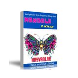 Yetişkinler İçin Hayvanları Boyama Kitap Seti (2 Kitap)