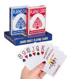 Yetişkinler için Oyun Kartları Büyük Baskı - 2 Paket, Yaşlılar için Büyük Baskı Oyun Kartları, Görüş Engelli, Düşük Görüşlü Kalabalık, Blackjack, Euchre, Canasta Kart Oyunu için