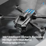 Yetişkinler ve Çocuklar Için Hd Kamera 2 Pili C18S Drone LED Işıklar Optik Akış Sensörlü Fpv Kamera - Siyah