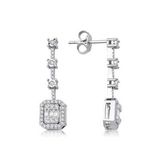 Yetkin Diamond 0.52 Karat Pırlanta Baget Küpe