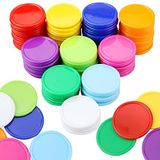 YEXPRESS 500 Adet Plastik Poker Çipleri, Poker Kart Oyunu Cipsleri Toplu, Matematik Sayma Öğrenmek için Sayma Diskleri İşaretleyicileri, Oyun Oynama, 37 mm/10 Renk