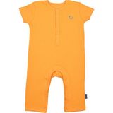 Yeyyu Pamuklu Kısa Kol Bebek Tulum Kumquat - Koyu Sarı - 3 - 6 Ay