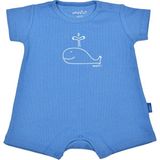 Yeyyu Pamuklu Şort Bebek Tulum Marin - Açık Mavi - 1 - 1,5 Yaş