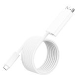 YEZriler USB C - HDMI 100W 1.8M/6FT Şarj Kablosu Yuvası Buhar Güverte OLED/ROG Ally X/Cep Telefonu/iPad/, 4K@60Hz Tip C - HDMI Taşınabilir TV Adaptörü Konektörü TV Ekranı Uzatmak için - Beyaz