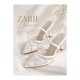yezy shoes Dantel İnci Detaylı Lastikli Topuklu Ayakkabı Rahat Gelinlik Nişanlık Abiye Stiletto Beyaz