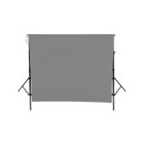 Yf Nice Stil Fon 160cm X 270cm Taşınabilir Gri Fon Perdesi Seti