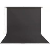Yf Nice Stil Fon 195 cm X 200 cm Sonsuz Siyah Fon Perdesi Seti