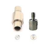 YF STORE 9,5 mm Memeli Perçin Kalıbı, El Presi ile Uyumlu, Üst Diş 1/4 Alt 1/2 Yuva
