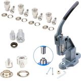 YF Store Kuşgözü Çakma Makinesi Metal Malzeme ile 5 Farklı Kuş Gözü Kalıbı Seti