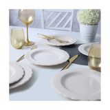 YF Tekstil Ambalaj Krem Tango Pasta Tabağı 21 cm 6 Adet 030 - 0,5 L