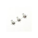 yfhobi 1 Adet - 15 mm Kutup Yıldızı Desenli Uç, Charm Uç, Rodyum Kaplama 1.Kalite Kararmaz