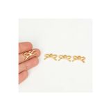 yfhobi 1 Adet - 20 mm Fiyonk Metal Uç, Takı İçin Charm Uç, Altın Kaplama 1.Kalite Kararmaz