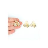 yfhobi 1 Adet - 28 mm Deniz Yıldızı-Midye-İstiridye Desenli Uç, Charm Uç, Altın Kaplama 1.Kalite Kararmaz