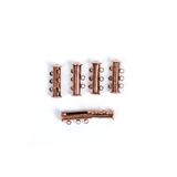 yfhobi 1 Adet - 3 Delikli, Geçmeli Klips, Takı Klipsi, Bileklik Klipsi, Antik Bakır Kaplama, 1.kalite