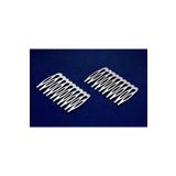 yfhobi 1 Adet- 37x60 Mm 10 Diş Metal Tarak Toka, Nikel Kaplama