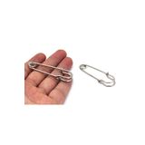 yfhobi 1 Adet - 6 Cm Iskoç Iğnesi, Nikel Renk, Çengelli Iğne