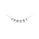 yfhobi 1 Adet - '' A '' Harfi, 10 Mm Üstten Metal Harf Boncuk, Takı Harfi, Kolye Harfi, Rodyum Kaplama