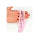 yfhobi 1 Dizi (120-125 Adet) - 3 mm Yuvarlak Kristal Cam Boncuk Dizi, Şeffaf Buzlu Bebe Pembe Renk 1.Kalite