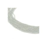 yfhobi 1 Dizi (130-135 Adet) - 3 mm Yassı Kristal Cam Boncuk Dizisi Mat Açık Gri Renk 1.Kalite