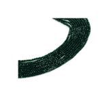 yfhobi 1 Dizi (130-135 Adet) - 3 mm Yassı Kristal Cam Boncuk Dizisi Mat Çok Koyu Yeşil Renk 1.Kalite