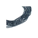 yfhobi 1 Dizi (130-135 Adet) - 3 mm Yassı Kristal Cam Boncuk Dizisi Mat Janjanlı Hematit Renk 1.Kalite