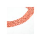 yfhobi 1 Dizi (130-135 Adet) - 3 mm Yassı Kristal Cam Boncuk Dizisi Mat Janjanlı Yavruağzı Renk 1.Kalite
