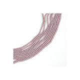 yfhobi 1 Dizi (130-135 Adet) - 3 mm Yassı Kristal Cam Boncuk Dizisi Mat Lila Renk 1.Kalite